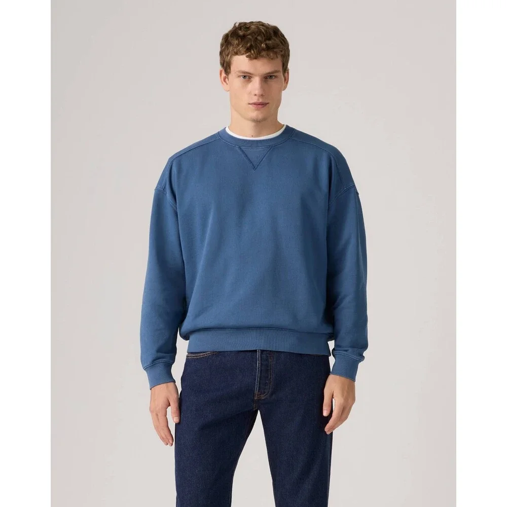 Levi's Delaney Sweatshirt Men's Blue French Terry Crew Neck Relaxed fit JAX1862
